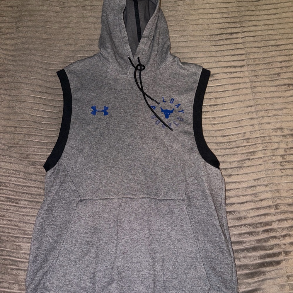 Under Armour project rock sleeveless hoodie